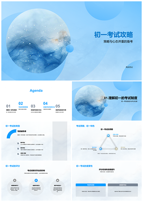 2025初一考试攻略时间管理复习心态习惯模拟工具资源PPT模板