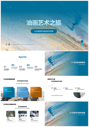 2025油画艺术史流派与创作风格探索PPT模板