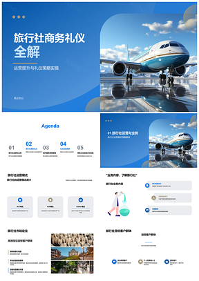 2025旅行社商务礼仪运营服务客户满意度提升PPT模板