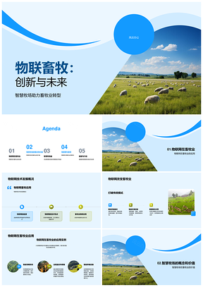 物联网技术驱动智慧牧场高效发展PPT模板