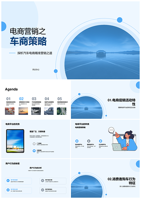 2025汽车电商精准营销与用户购车决策PPT模板