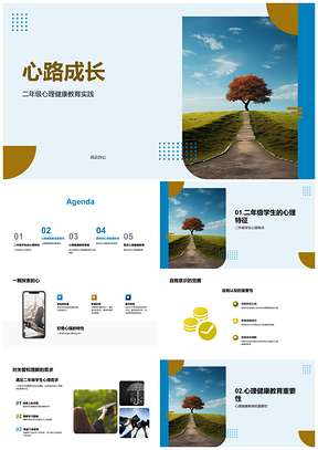 2025好奇引领心路成长自我觉醒PPT模板