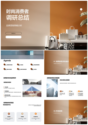 2025时尚消费者需求与品牌营销策略调研总结PPT模板