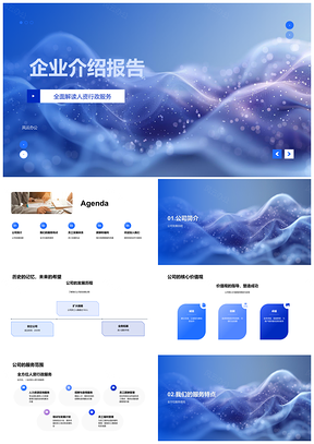 2025企业发展人资服务核心价值一站式方案PPT模板