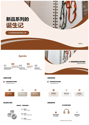 2025品牌历程核心理念驱动新品灵感设计元素诞生PPT模板