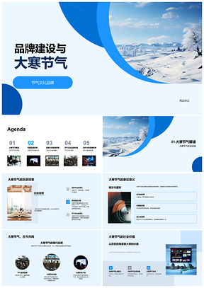 2025大寒节气文化赋能品牌价值建设PPT模板