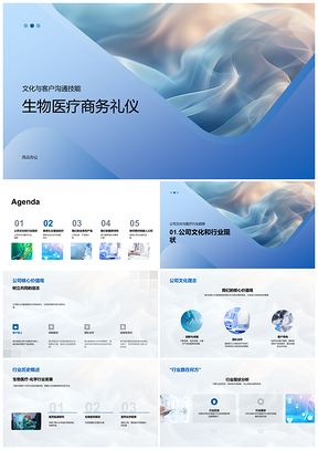 2025生物医疗商务礼仪与客户沟通案例分享PPT模板