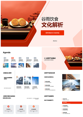 2025谷雨饮食文化特色美食营养习俗解析PPT模板