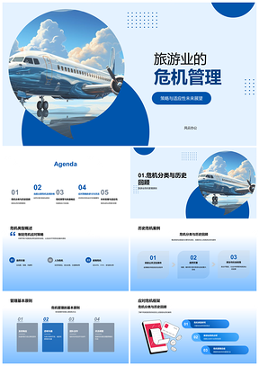 2025旅游业危机应对灾害疫情预警多元适应PPT模板