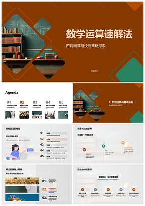 2025数学四则运算速解法加减乘除快速分解法PPT模板