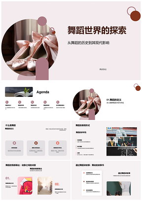 2025舞蹈历史发展与芭蕾现代街舞影响PPT模板