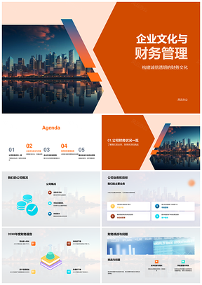 企业文化财务管理诚信透明培训公开会PPT模板