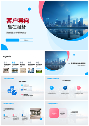 2025客户导向服务驱动房地产销售策略规划PPT模板