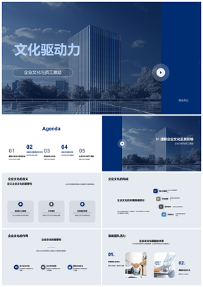 2025企业文化驱动员工激励提效降离职率PPT模板