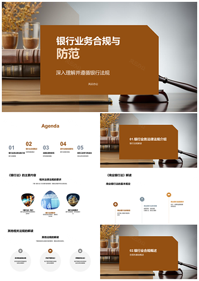 2025银行新员工业务合规法规防范培训PPT模板