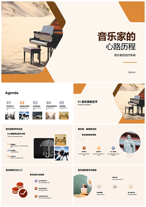 2025音乐家教育背景创作突破与行业评价PPT模板