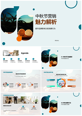 中秋营销策略解析月饼消费与品牌影响力PPT模板