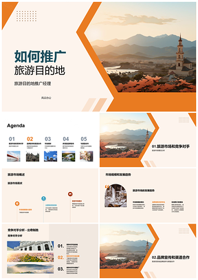 推广经理调研市场竞品优势拓渠道宣品牌推旅游地PPT模板