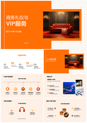 银行VIP客户商务礼仪与忠诚度培训PPT模板