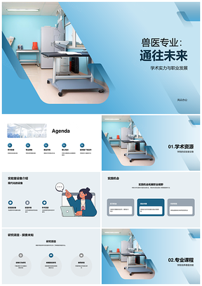 2025高中生兽医学院专业课程就业前景PPT模板
