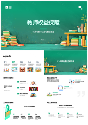 2025教师劳动权益保障工资工时维权培训PPT模板