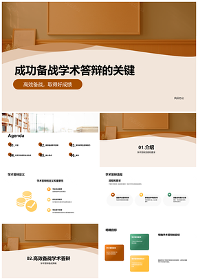 2025商务学术答辩高效备战策略培训PPT模板