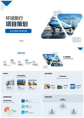 2025环球旅行项目投资机遇目标群体需求趋势PPT模板