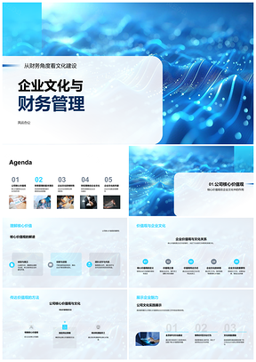 2025企业文化财务核心价值观决策流程透明管理团队PPT模板