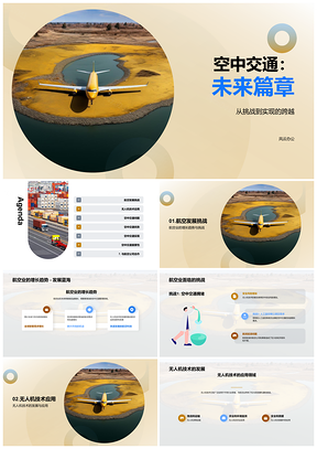 航空科技无人机创新趋势挑战发展应用PPT模板