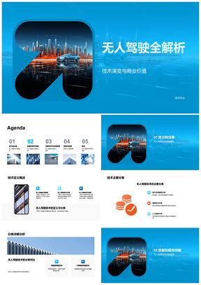 2025无人驾驶技术演变与商业价值解析PPT模板