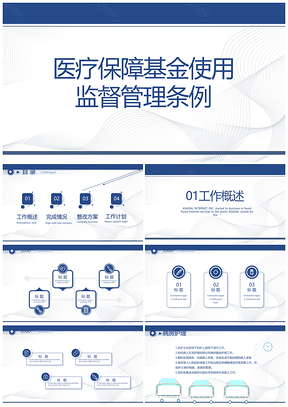 医疗保障基金监管条例医改安全培训宣传PPT模板