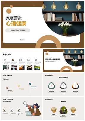 2025家庭环境沟通技巧改善心理健康应对焦虑抑郁等PPT模板