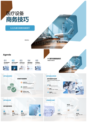 生物医疗设备专业销售与商务礼仪沟通PPT模板