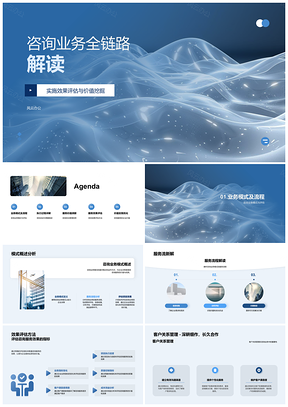 2025咨询业务项目启动信息收集方案制定实施效果评估价值挖掘业务模式服务流程PPT模板