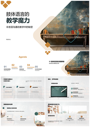 2025培训师肢体语言教学威信亲和力引学生热情PPT模板