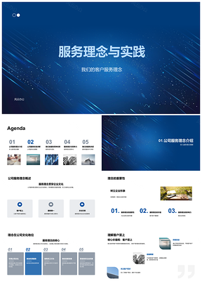 2025客户至上服务理念实践专业快速响应PPT模板