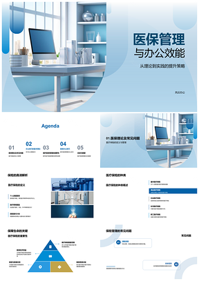 医疗保险管理效能提升与办公流程优化策略PPT模板