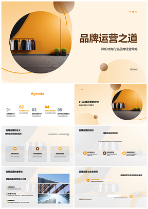 时尚品牌运营策略定位与消费者心理传播PPT模板