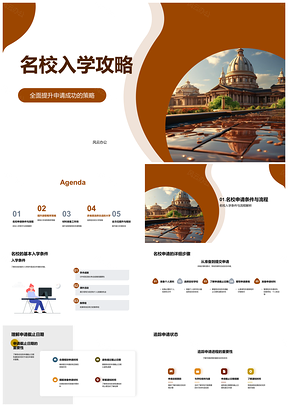 2025名校入学攻略推荐信个人陈述GPA课外活动学术资源财务援助PPT模板