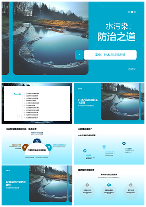 2025水污染防治最佳实践工程师控源净化监测PPT模板