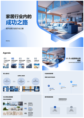 家居行业成功培训团队学习现代家具市场历程PPT模板
