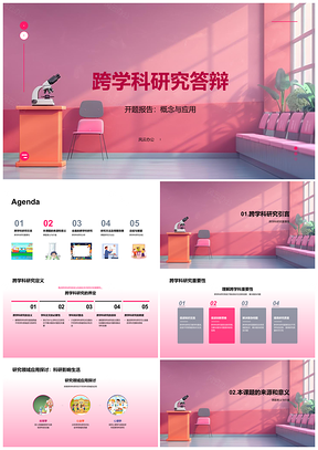 跨学科教育学研究开题应用与意义探讨PPT模板