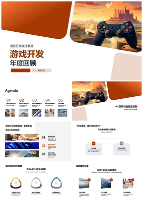 2025游戏开发年度回顾行业变迁新趋势应对策略PPT模板
