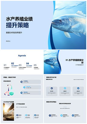 数据驱动养鱼关键因素与业绩提升策略PPT模板