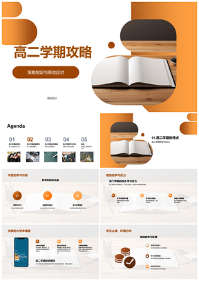 高二升学高效学习时间管理活动积累PPT模板