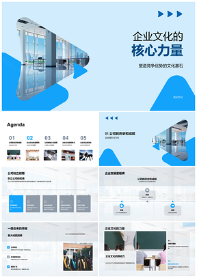 2025企业文化核心竞争优势高层员工培训师共筑发展PPT模板
