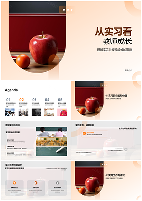 实习助力教师成长直面教学挑战PPT模板