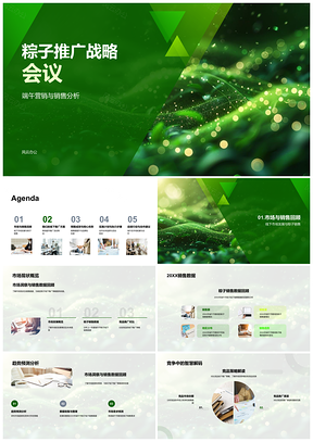 2025粽子端午营销战略线下商超竞品广告推广分析PPT模板