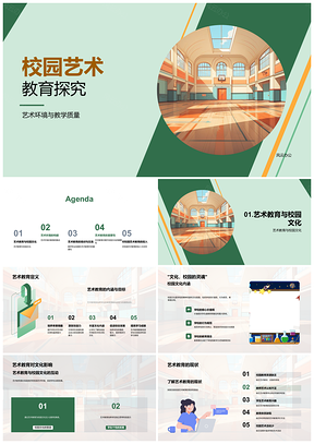 2025校园艺术教育环境质量与师资资源建设PPT模板