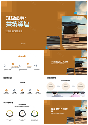 班级师生共筑教育辉煌历程PPT模板